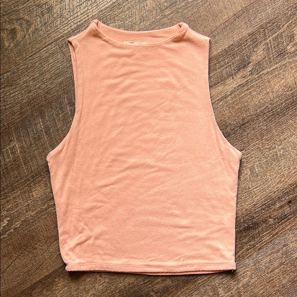 Elegant Sleeveless Coral Tank Top